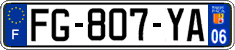 French license plate, SIV (ordinary)