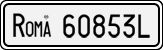 License plate of Italy, Cars (1927 year series)