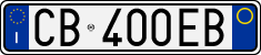 License plate of Italy, Cars (1994 year series)