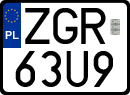 License plates of Poland, Special vehicles and motorcycles