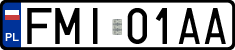 License plates of Poland, Regular car plates