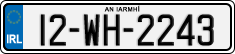 License plate of Ireland, Regular plates