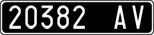 License plate of Italy, Cars (1927 year series)