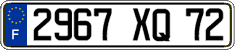 French license plate, FNI