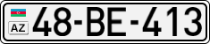 License plate of Azerbaijan, Cars