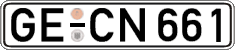 German license plate, Regular plates