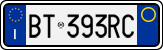 License plate of Italy, Cars (1994 year series)