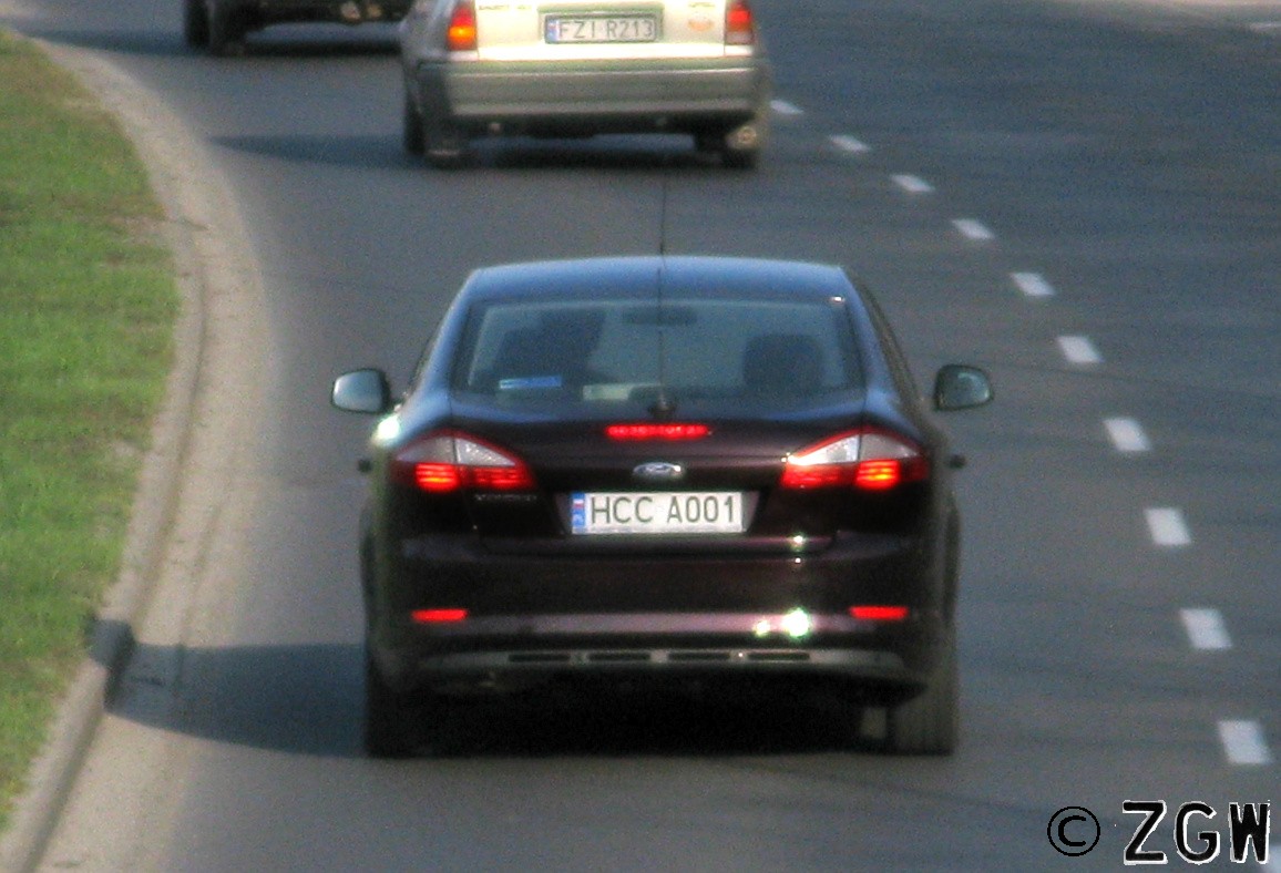 HCC A001, Ford Mondeo 3rd gen Sedan/Liftback (Mk4; CD345), 2007–2010 (–2011 for CN-market)