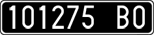 License plate of Italy, Cars (1927 year series)