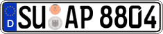 German license plate, Regular plates