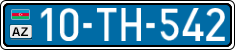 License plate of Azerbaijan, Public transport