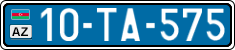 License plate of Azerbaijan, Public transport