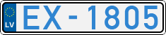 License plate of Latvia, Electric vehicles