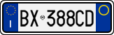 License plate of Italy, Cars (1994 year series)