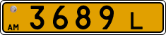 License plate of Armenia, Public transport