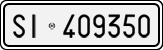 License plate of Italy, Cars (1927 year series)