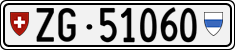 License plate of Switzerland, Cars