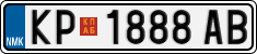 License plate of North Macedonia, Regular plates (2012)