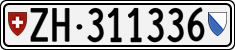 License plate of Switzerland, Cars