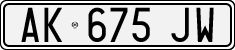License plate of Italy, Cars (1994 year series)