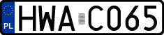 License plates of Poland, Authorities