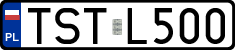 License plates of Poland, Regular car plates