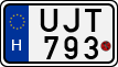 license plates of Hungary, Motorcycles (1990)