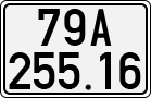 License plate of Vietnam, Cars