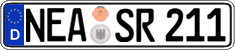 German license plate, Regular plates