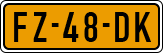 License plate of the Netherlands, Cars