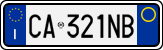 License plate of Italy, Cars (1994 year series)