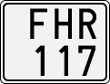 License plate of Sweden, Regular plates