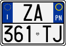 License plate of Italy, Cars (1994 year series)