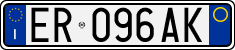 License plate of Italy, Cars (1994 year series)