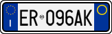 License plate of Italy, Cars (1994 year series)