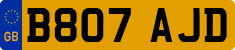 License plate of the United Kingdom, 1983 year system