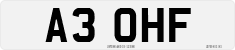License plate of the United Kingdom, 1983 year system