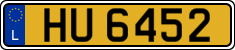 License plate of Luxembourg, 2003 year system