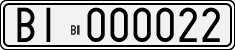 License plate of Italy, Cars (1927 year series)