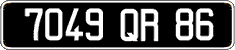 French license plate, FNI