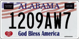 Alabama, God Bless America (1234AB5)