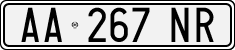 License plate of Italy, Cars (1994 year series)