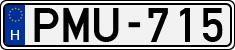 license plates of Hungary, Cars (1990)