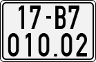 License plate of Vietnam, Motorcycles