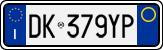 License plate of Italy, Cars (1994 year series)