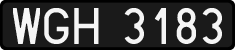 License plates of Poland, 1976 year system