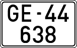 License plates of Spain, 1900 year series