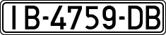 License plates of Spain, 1971 year series