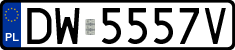 License plates of Poland, Regular car plates