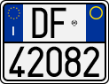 License plate of Italy, Motorcycles (1994 year series)